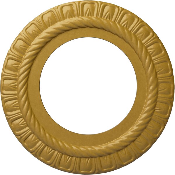 Ekena Millwork Claremont Ceiling Medallion (Fits Canopies up to 7"), 10 5/8"OD x 5 3/4"ID x 1/2"P, Iridescent Gold CM10CLIGS - main